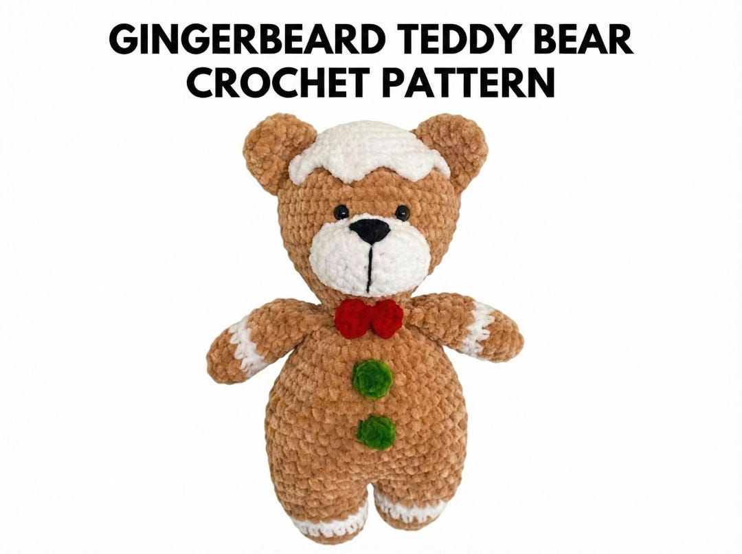 Amigurumi Bear Crochet Plush Pattern | Teddy Bear Toy PDF Tutorial ...
