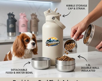 Daviddura Pet Water Bottle – Leakproof, Portable for Outdoor Adventures