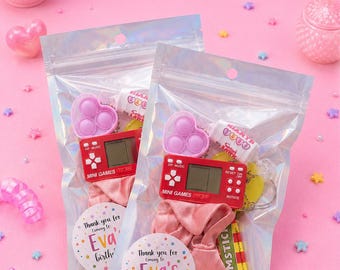 Gepersonaliseerde feestzakjes voor meisjes – verjaardagsbedankjes voor kinderen Kant-en-klare goodiebags, cadeau voor kinderen, traktatiezakjes voorgevuld – gameconsole