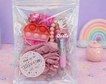 Pre-Filled Party Favour Bags – Pink Birthday Goodie Bag for Girls Kids