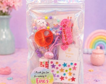Personalised Pre-Filled Girls Birthday Party Favour Bags – Goodie Bags - return gift for kids