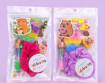 Capibara voorgevulde bedankzakjes voor verjaardagsfeestjes – Goodie Bags - leuk retourcadeau voor kinderen