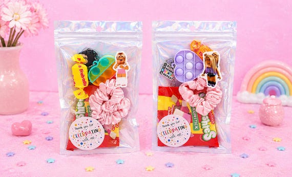 Party Bags for Girls Birthday Favours Ready-made Goodie Bags for kids, treat bags/ gift bags/ return favour Roblox theme pre-filled
