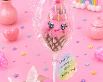Gepersonaliseerde feestbedankje groot marshmallowsnoep