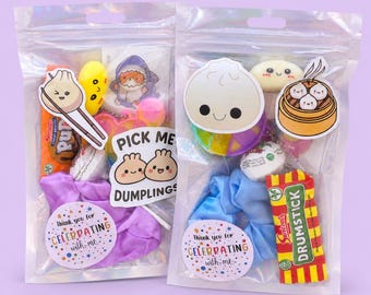 Voorgevulde feestzakjes – Zachte dumpling kinderverjaardagscadeautasjes voor meisjes
