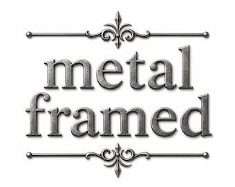 Custom Metal Framed Wall Art, Choose Any Print From Shop, Sleek Black Aluminum Frame, Ready to Hang Poster, Personalized Gift, Modern Decor