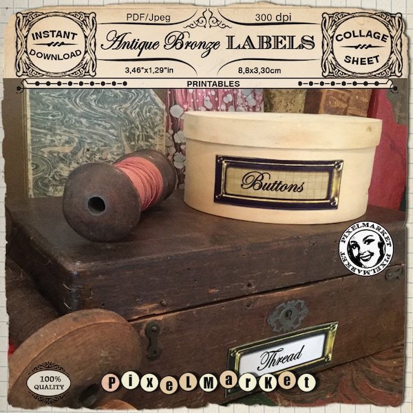 Metal Shelf Label Etsy