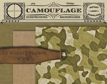 Digital CAMO PAPER Realistic Military Fabric Texture Scrapbooking Paper Army CAMOUFLAGE Background Printable Download Kakhi Pink Soldier p18