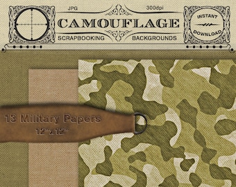 Digital CAMO PAPER Realistic Military Fabric Texture Scrapbooking Paper Army CAMOUFLAGE Background Printable Download Kakhi Pink Soldier p18
