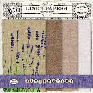 Texture LIN Photo Realiste Scrapbooking DIGITAL Feuille Papier Fond Image Numérique Toile Lin Tissu Textile Photo Web Design Carterie p19