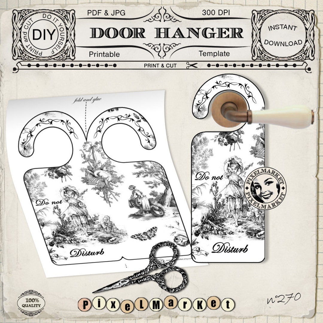 Do Not Disturb DOOR SIGN Printable Door Hanger Template Digital Sheet ...