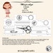 Dollhouse Miniature Hatbox Printable Template Set of 3 French Vintage ...