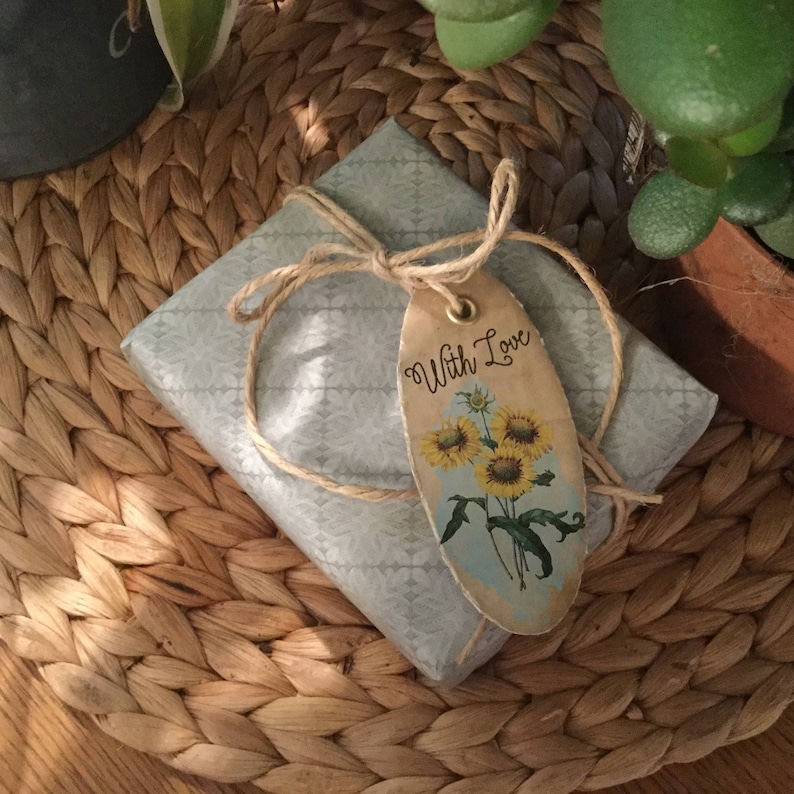 Printable Retro Gift TAG CLIPARTS Journaling Labels | Etsy