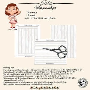 DOLLHOUSE 1/3th Scale Printable BEADBOARD Wooden Planks off White ...