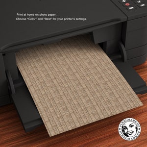 DOLLHOUSE Printable Wood Floor Rustic Wooden Painted Flooring 1/12th ...
