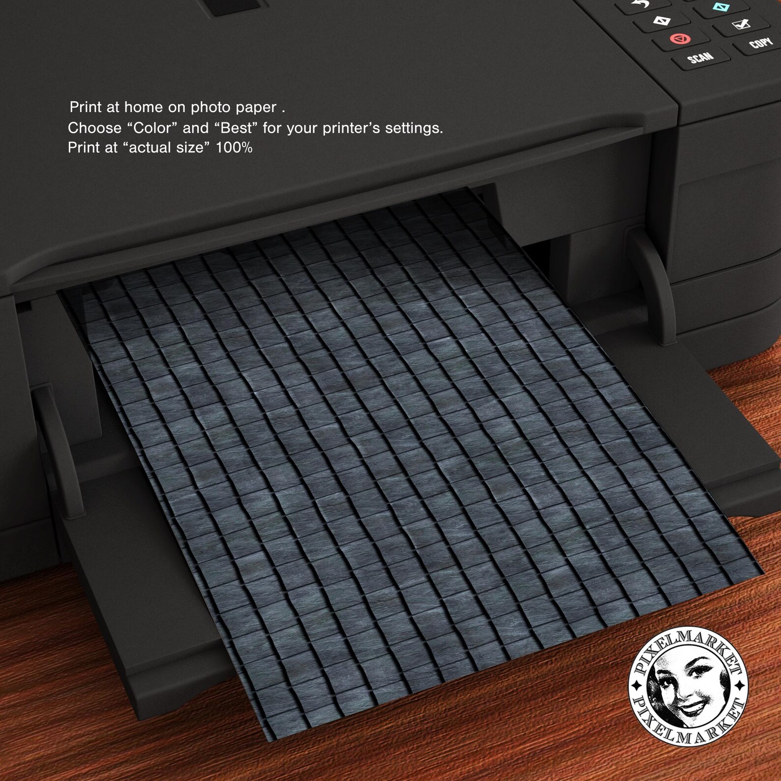 VICTORIAN SLATE ROOF Tiles Printable Gray Slate Roofing Tiles Instant ...