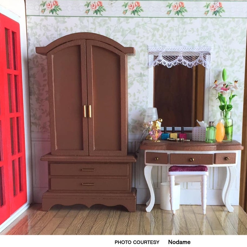 Quarter Scale DOLLHOUSE Printable WAINSCOT Wallpaper Miniature | Etsy