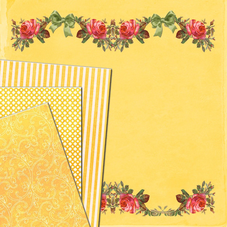 12x12 PAPERS for Digital SCRAPBOOKING Printable | Etsy