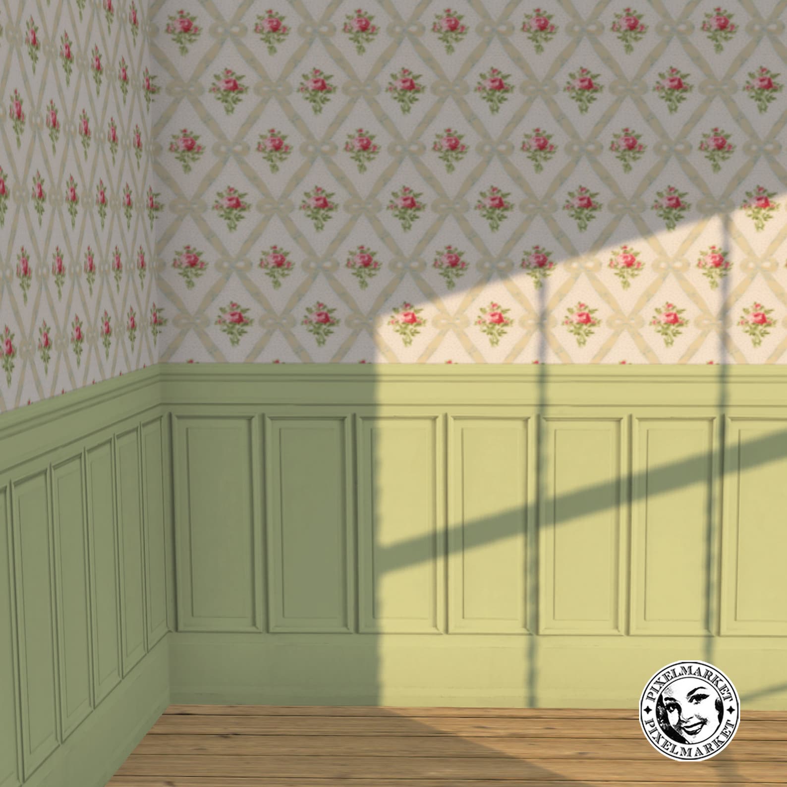 Papier Peint Miniature Symphony Stripe 1:12 Pour Maison De Poupée - 12x18 Pouces - MiniGraphics