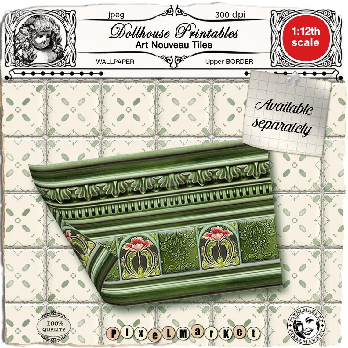VICTORIAN SLATE ROOF Tiles Printable Gray Slate Roofing Tiles Instant ...