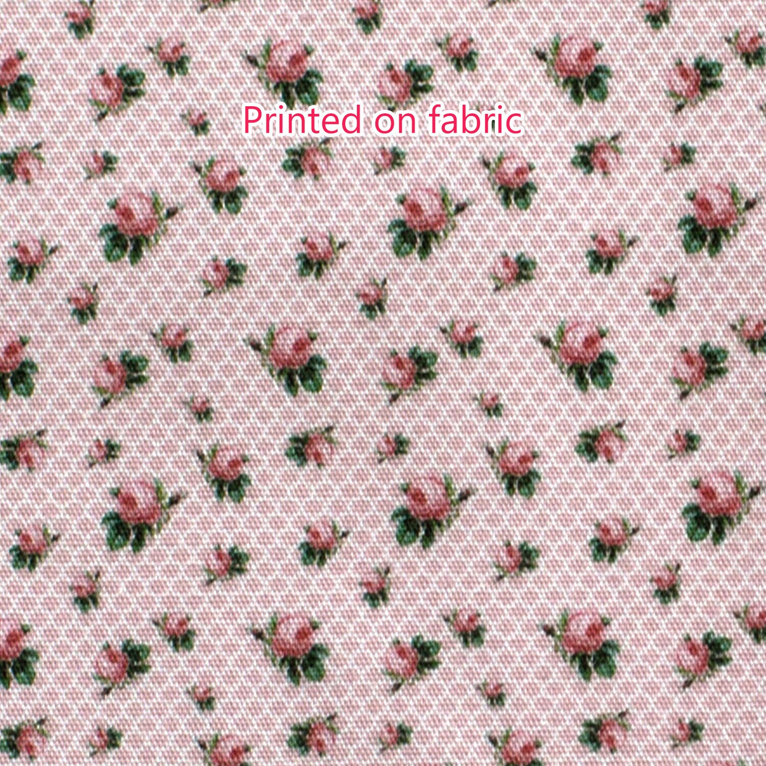 Dollhouse MINIATURE Printable Pink FABRIC Rose Bloom Print | Etsy