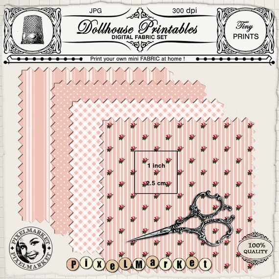 Miniature cheap print fabric