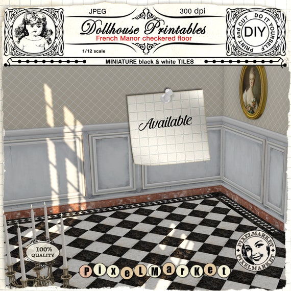 Dollhouse Miniature Bathroom Scale 1:12 Scale