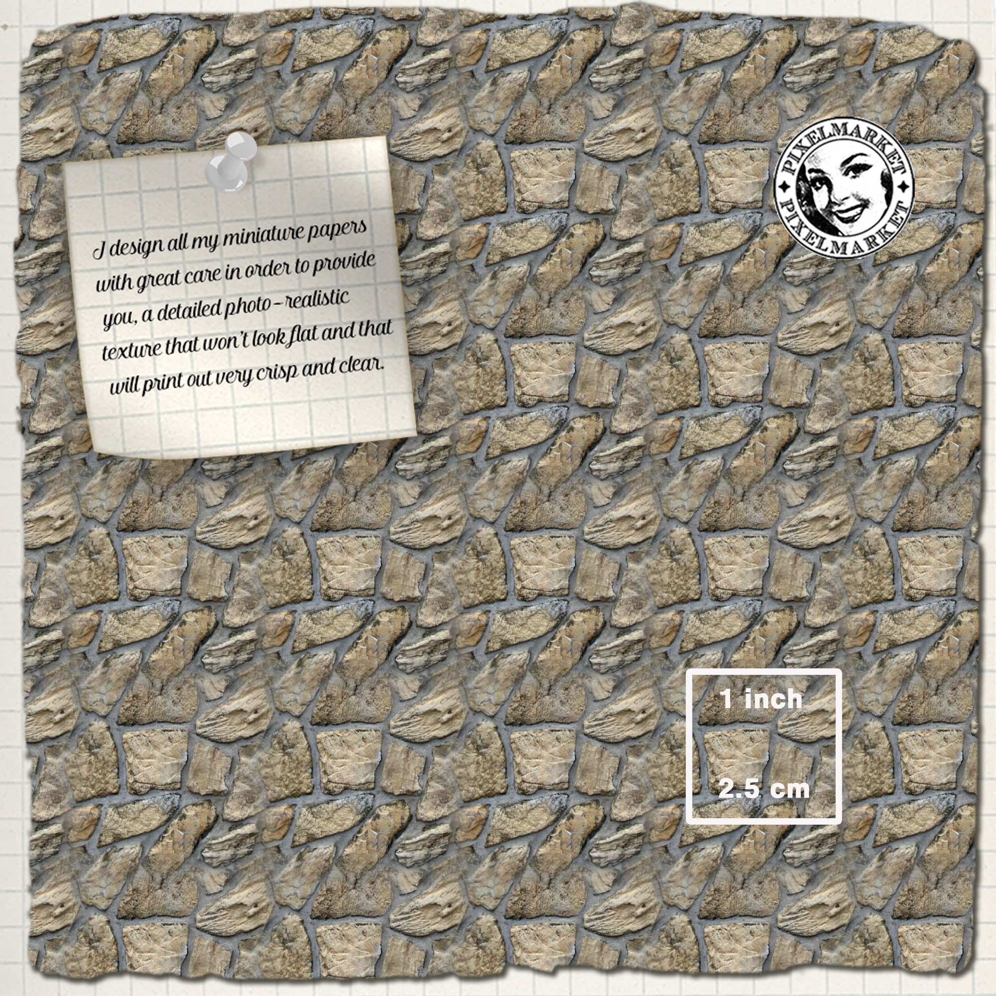 Dollhouse Miniature Printable STONE WALL TILES Siding - Etsy Australia