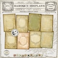 BAROQUE Jewelry HOLDERS Set Printable Display Cards Vintage Tag Gothic Label Digital Collage Sheet Grunge Distressed Background Sepia c19