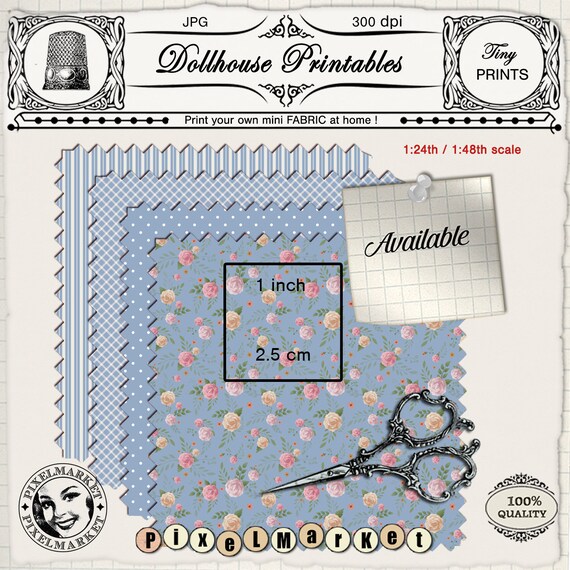 miniature print fabric