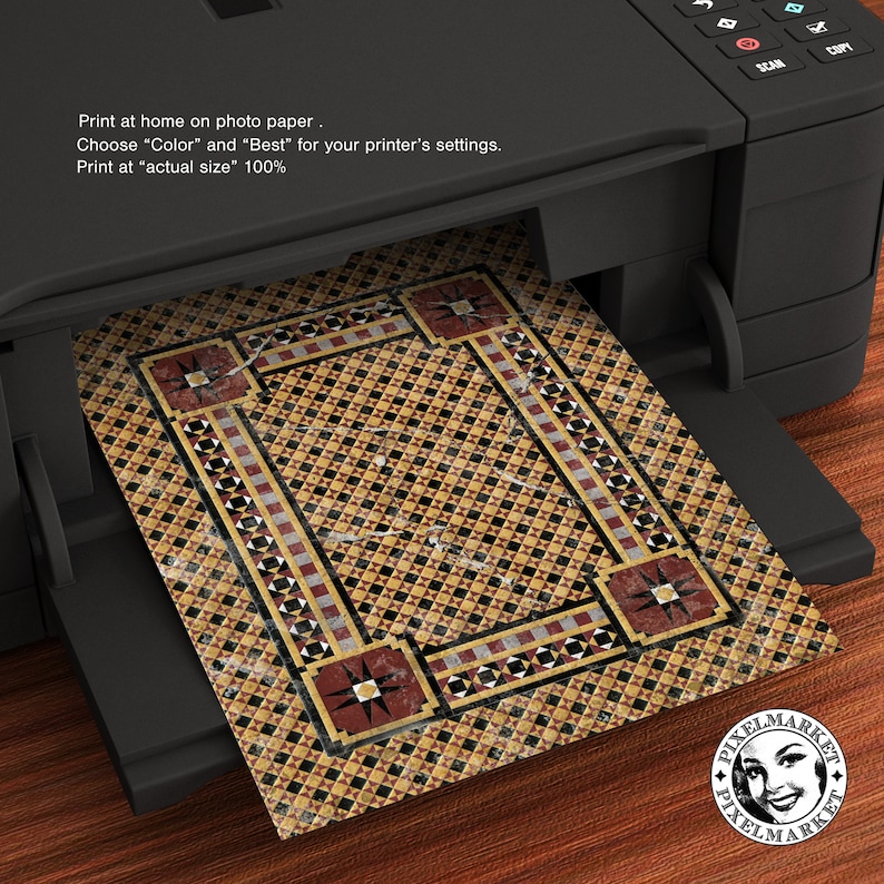 Ancient Rome Diorama Flooring Printable Mosaic Floor Tiles - Etsy
