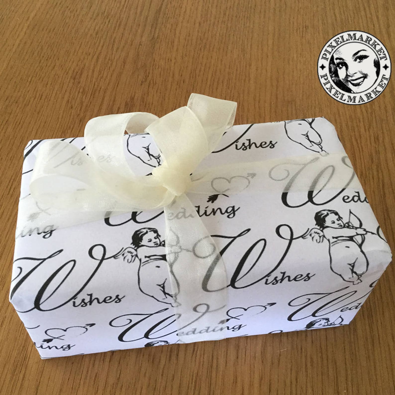 WEDDING WRAPPING Paper Printable Wedding GIFT Wrap Large File Etsy