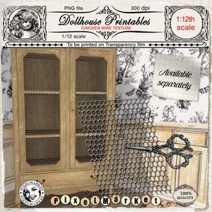 Painted DOOR TEMPLATE for 1:12th Dollhouse Miniature Door Printable ...