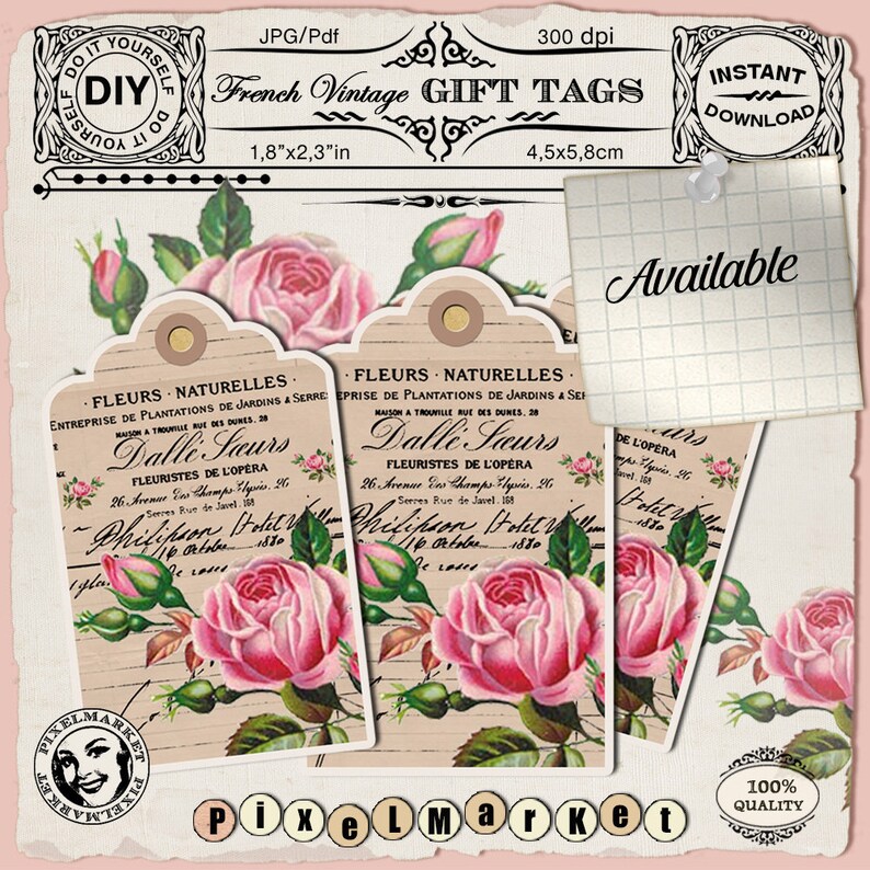 Mail. Tag Pic Air Mail TAG Set of 8 Correspondence Tag CLIPARTS Collage Sheet ...