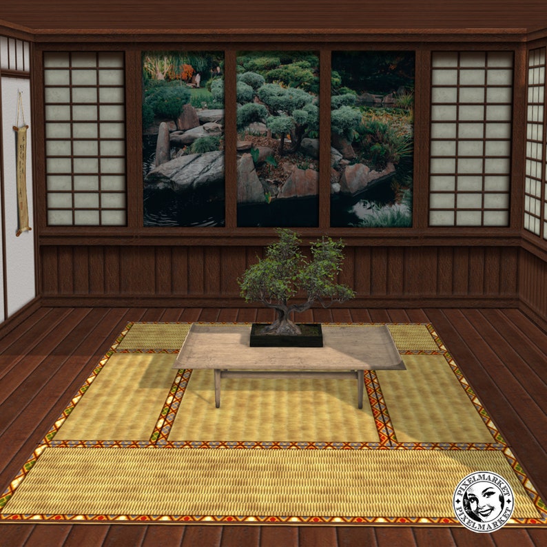 Miniature TATAMI MAT Flooring Printable Japanese Straw Mat Etsy