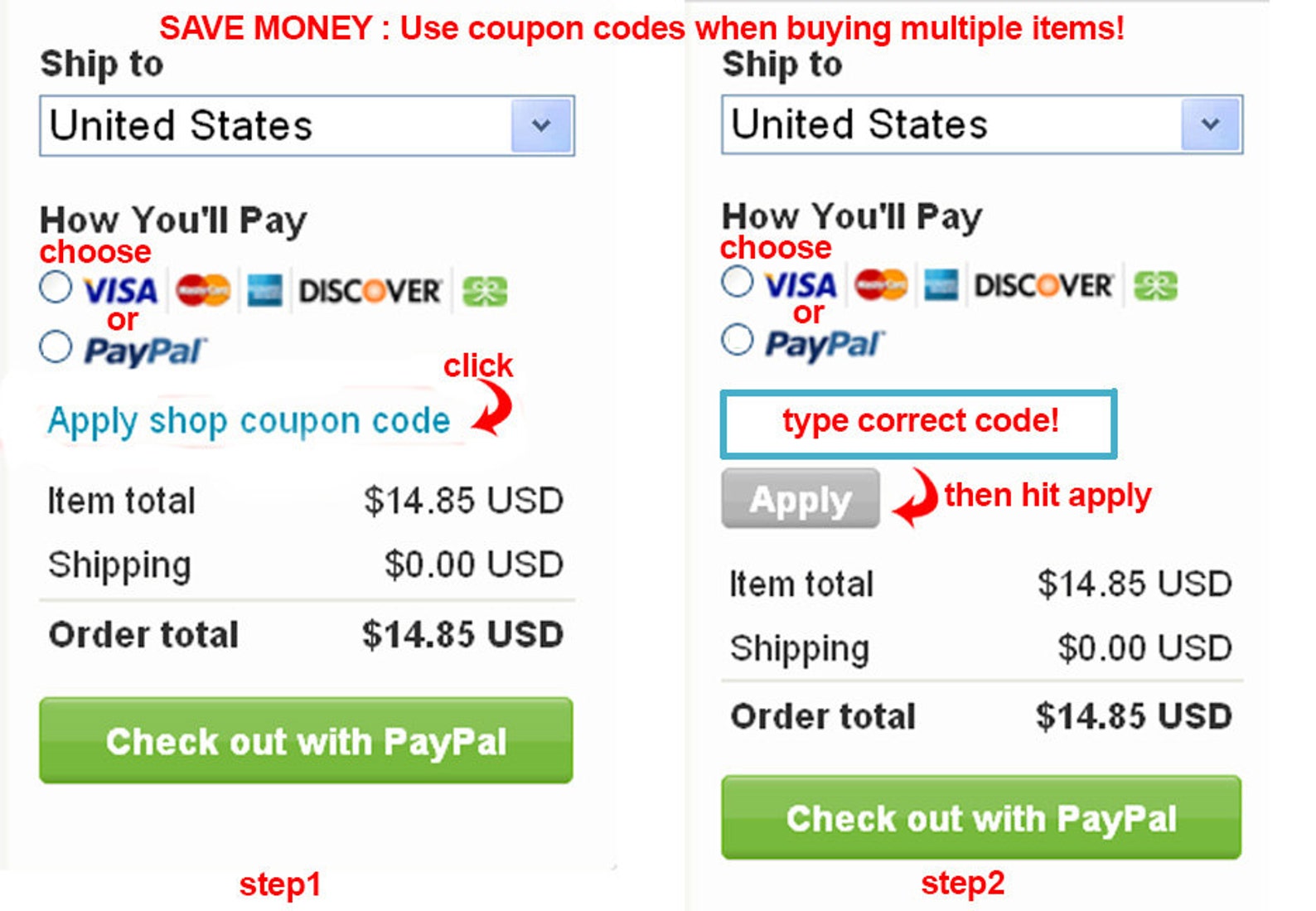 How to Use COUPON CODES DISCOUNT for Multiple Purchases - Etsy