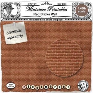 1/43 Scale WOOD LOG Siding Printable Rustic Log Wallpaper Instant Download for Scale Model ...