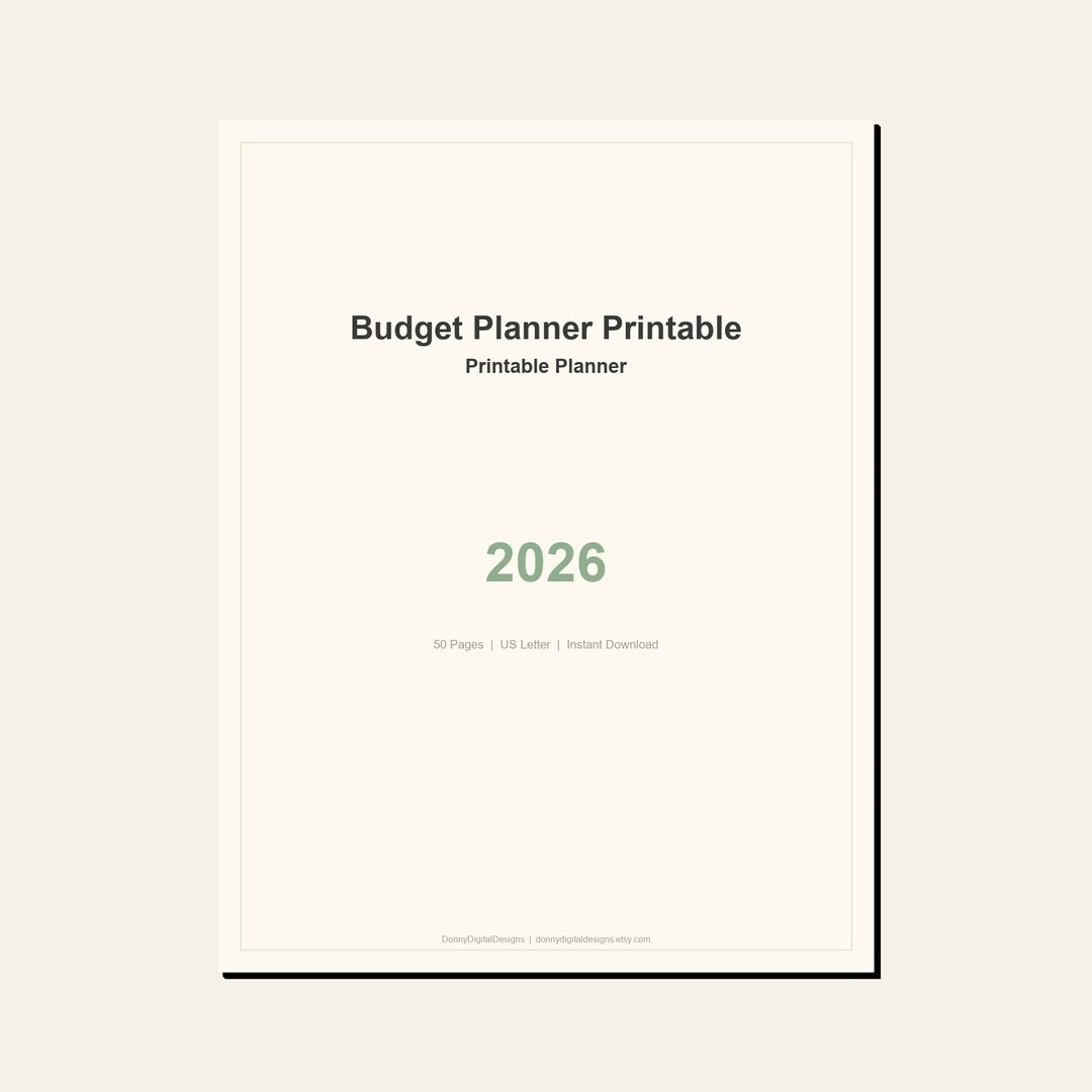 Budget Planner Printable 2026 | Printable PDF | Complete Planning Kit