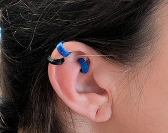 3D Printed Ear Cuffs • Non-Pierced Cartilage Earrings • Set of 4