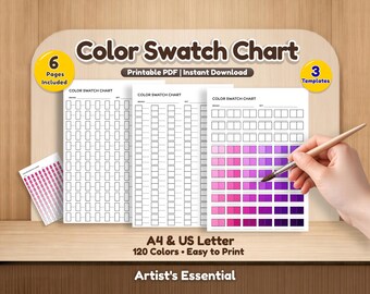 アーティスト向け120色分割カラー見本チャート（PDFダウンロード）