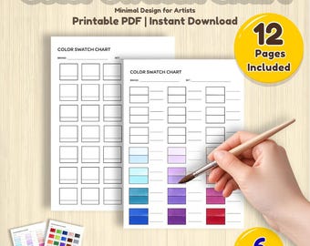 アーティスト向けミニマルカラー見本チャート（PDFダウンロード）