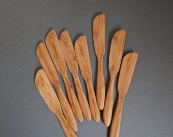 butter knife unique wooden knife Traditional handcarved plum wood spreader