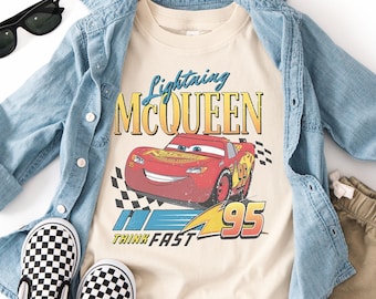 Disney Cars Lightning McQueen Shirt, Adult Toddler Baby Outfit