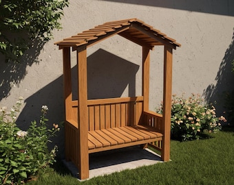 Gartensitzplatz mit Unterstand