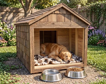 1800mm x 1200mm Animal shelter with canopy.