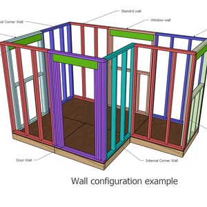 Projetos de casas de jardim modulares totalmente personalizáveis. Altere o tamanho, a disposição, as aberturas e os acabamentos para construir um espaço que atenda às suas necessidades.