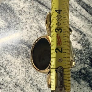 Anthropologie guldfärgad hjorthuvudplanter i fickformat, 15 cm bild 5