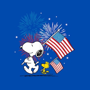 American Flag Snoopy - Etsy