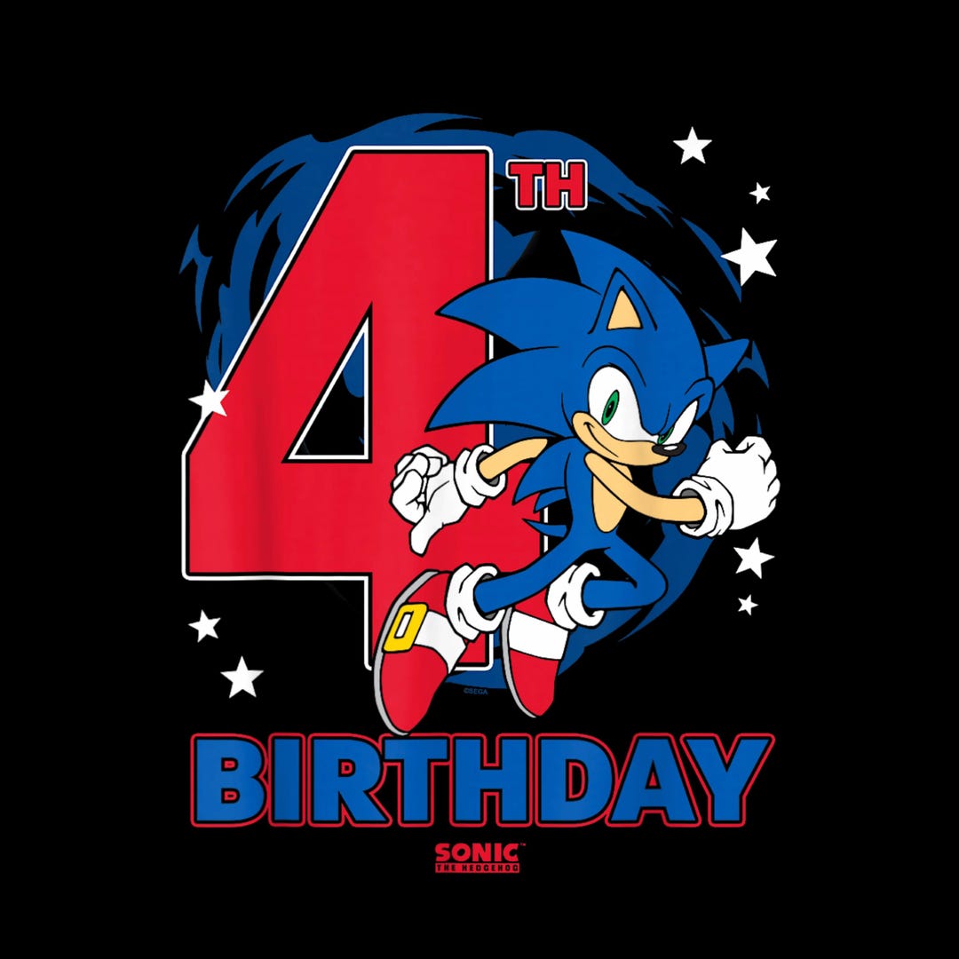 Sonic the Hedgehog 4th Birthday Epic Sonic Big Chest Logo – Gaming ...