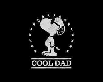 Peanuts Snoopy Cool Dad – Funny Father’s Day Cartoon PNG (Instant Download)